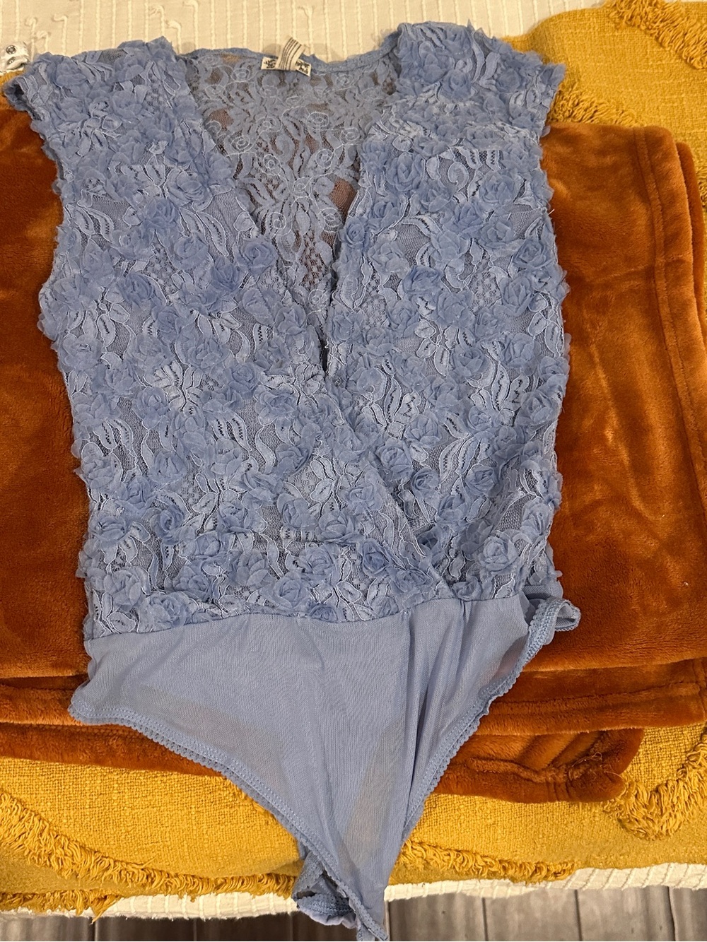 Free people mesh floral bodysuit